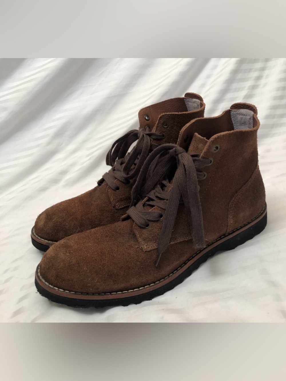 Seavees Boondocker Boots Mens Size 10 Brown Dark Earth Roughtout Leather 05/63 - Picture 16 of 16